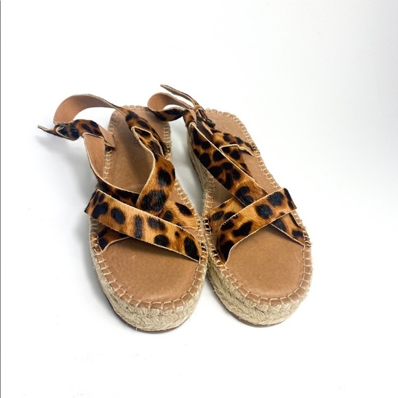 NWT Madewell Leopard Wedges - Picture 3 of 6